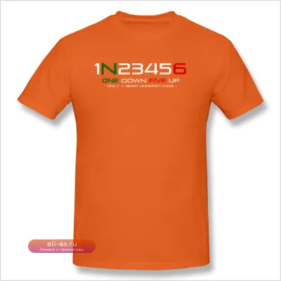 Футболка мужская "One Down Five Up" черная для мотоциклистов