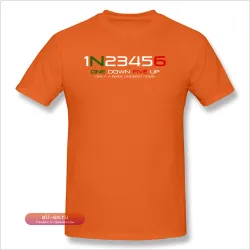 Футболка мужская "One Down Five Up" черная для мотоциклистов