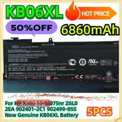 Аккумулятор KB06XL для HP X360 15-bl075nr Z6L02EA (902401-2C1, 902499-855) - 5 шт.