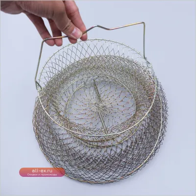 Складная рыболовная сеть-ловушка для крабов и лобстеров (30 см)