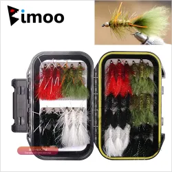 Набор рыболовных приманок Bimoo Woolly Bugger с латунной головкой (30 шт.)