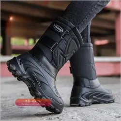 Мужские зимние водонепроницаемые ботинки SP5 с непромокаемой подошвой и флисовой подкладкой для рыбалки и активного отдыха на снегу