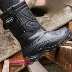 Мужские зимние водонепроницаемые ботинки SP5 с непромокаемой подошвой и флисовой подкладкой для рыбалки и активного отдыха на снегу