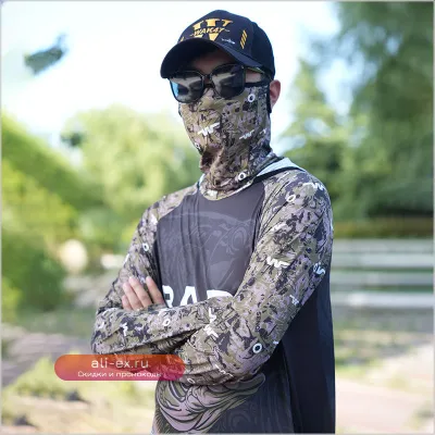 Рыболовная футболка DIAOLIAN 2025 с защитой от УФ 50+, быстросохнущая, дышащая