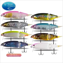 CF LURE 165мм 60г Светящаяся шарнирная приманка Glider Shad плавающая для щуки и окуня (дефект окраски)