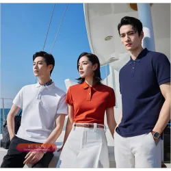 Мужская рубашка-поло Sorona с охлаждающим эффектом, влагоотводящая, несминаемая, для корпоративной униформы и работы летом