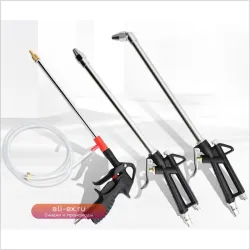 Инструмент для очистки масляных каналов с двойным назначением (вода/газ) с большим рычагом