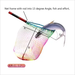 SANLIKE Сачок Рыболовный Телескопический Складной Алюминиевый 12мм