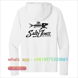 Футболка Salty Joe's с длинным рукавом для активного отдыха: быстрая сушка, защита от УФ, с капюшоном