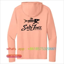 Футболка Salty Joe's с длинным рукавом для активного отдыха: быстрая сушка, защита от УФ, с капюшоном