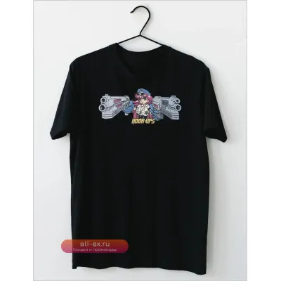 Футболка "Hookups Skateboard Cop Girl With Guns"