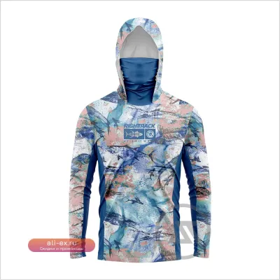 Мужская толстовка с капюшоном HotSale RT для рыбалки, охоты, туризма – защита UPF50+ от УФ-лучей