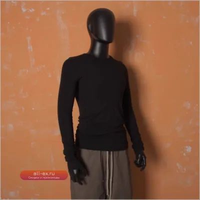 Футболка Dark RO High Street: мужская, осенняя, средняя толщина, высокая эластичность, модная, повседневная