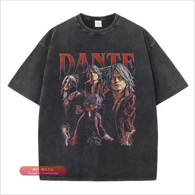 Футболка Devil May Cry: Готическая роковая футболка для мужчин и женщин, винтажный стритстайл