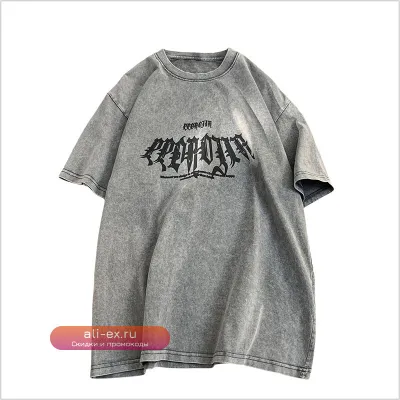 Футболка Gothic Street с принтом букв