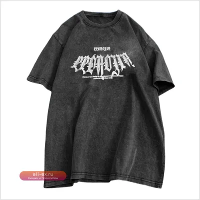 Футболка Gothic Street с принтом букв