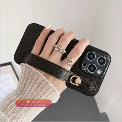 Чехол-подставка Luxury Litchi для Samsung Galaxy A06/A9S/7/8 Plus с защитой камеры