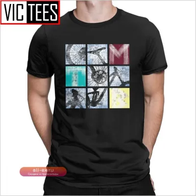 Футболка мужская Square Trek MTB горный велосипед хлопок