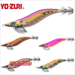 YO-ZURI Wooden Shrimp: Светящаяся приманка на кальмара с шумовым эффектом и защитой от запутывания