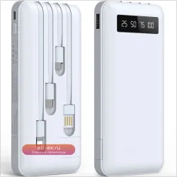 JIUMESS 20000mAh Power Bank для iPhone/Android: портативный аккумулятор