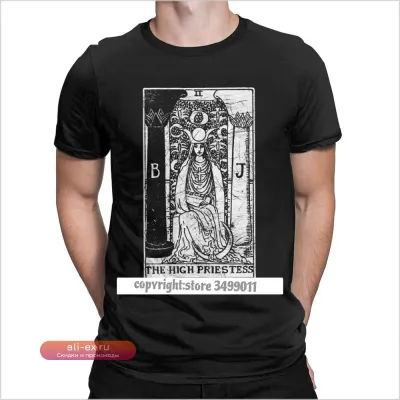 Футболка Таро "Верховная Жрица" мужская, хлопок, премиум