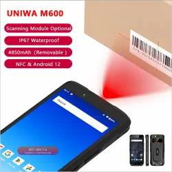 Защищенный промышленный Android PDA UNIWA M600 4G 6" 4GB+64GB NFC