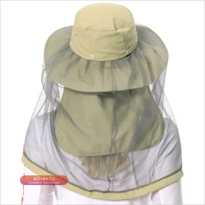 Рыболовная шляпа Bassdash UPF 50+ от комаров с сеткой и защитой шеи