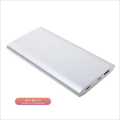 Ультратонкий алюминиевый Power Bank 5000mAh с быстрой зарядкой PD18W