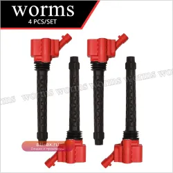 Комплект катушек зажигания Worms Racing 4 шт. для Fiat 500 Abarth/500T/500L/500X/124 (12+) 68308653AA