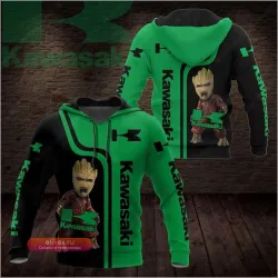 Толстовка Kawasaki на молнии унисекс