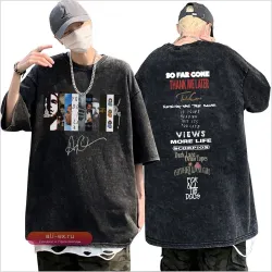 Футболка унисекс с принтом Drake "Washed Vintage Rapper"