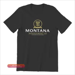 Мужская винтажная футболка Montana Management Company унисекс из 100% хлопка больших размеров