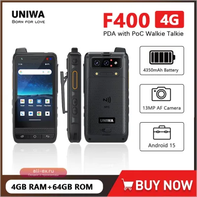 UNIWA F400: ударопрочный Android-смартфон с PoC рацией Zello, IP65, NFC и 4G