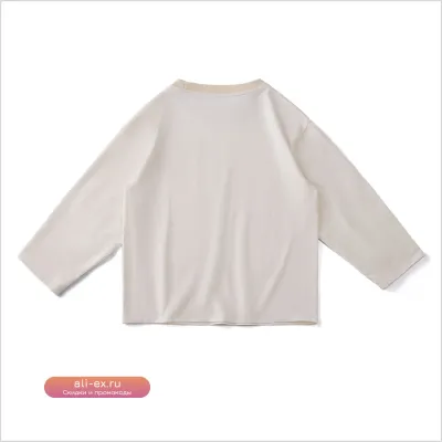 Мужская лонгслив из хлопка весна-осень