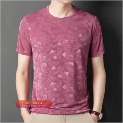 Мужская футболка с коротким рукавом из шелка Mulberry