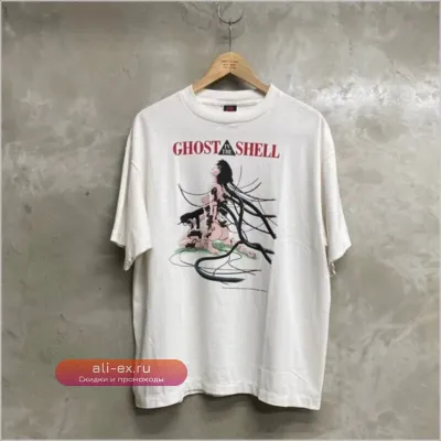 Футболка Saint Michael Oversized White 2025SS Digital Printing