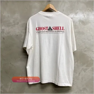 Футболка Saint Michael Oversized White 2025SS Digital Printing