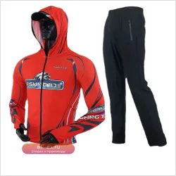 Летняя мужская одежда для рыбалки из ледяного шелка с защитой от солнца