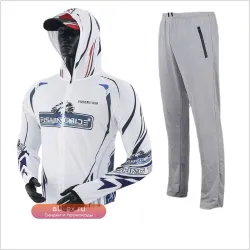 Летняя мужская одежда для рыбалки из ледяного шелка с защитой от солнца