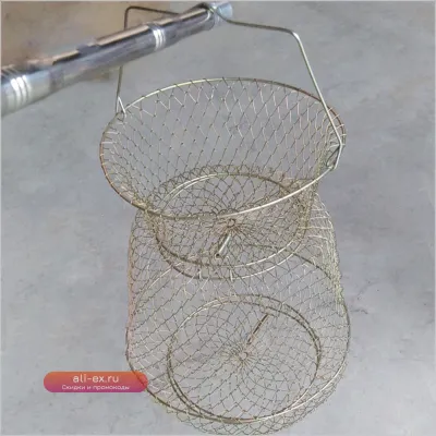 Премиальная металлическая корзина для рыбалки