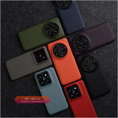 Чехол Melkco из натуральной кожи для Xiaomi 14 Ultra / 13 Ultra / 14 Pro / 13 Pro, премиум ручная работа