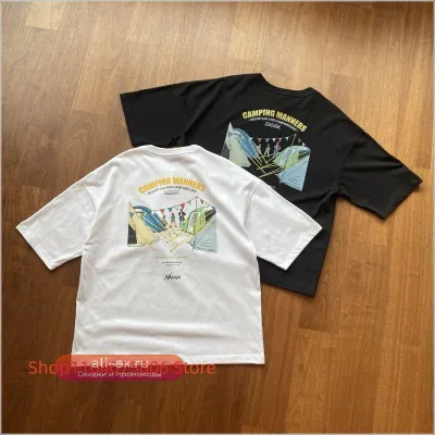 Футболка оверсайз Nanga Streetwear 270 GSM хлопок унисекс