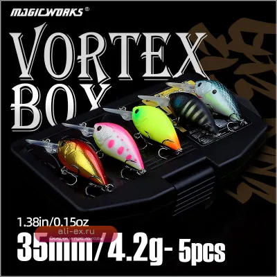 Микро колеблющиеся воблеры Magic Works 35мм 4.2г для ловли форели