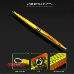 Металлическая рыболовная приманка JEKEKU NEW Model 5 шт. 60-150 г для морской рыбалки