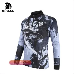 Рыболовная футболка SPATA 2025 с длинным рукавом: защита от солнца UPF50+, воздухопроницаемая, быстросохнущая