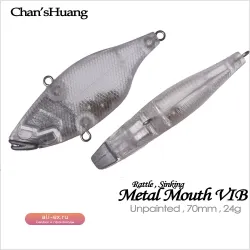 Восьмигранные металлические воблеры-шейкеры Chan'sHuang 70мм 24г VIB для DIY рыбалки