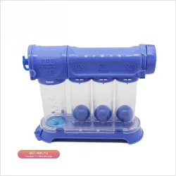 Тренировочный медицинский аппарат для дыхания с 3 шарами