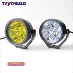 Внешние светодиодные прожекторы TIYPEOR для мотоцикла с выключателем