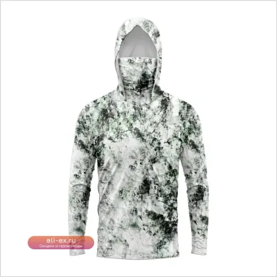 Мужская рубашка с длинным рукавом для рыбалки с защитой от УФ