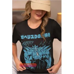 Футболка Obelisk T-Shirt Sky Dragon "Синие Глаза" (Ultimate Dragon Yu-Gi-Oh! Аниме Подарок)